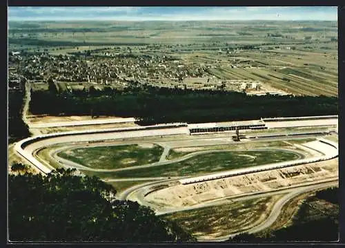 AK Hockenheim /Baden, Motodrom aus der Vogelschau