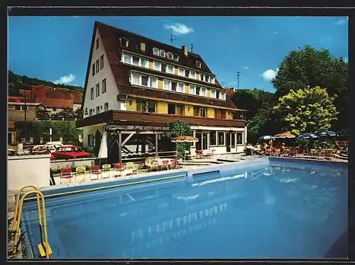 AK Kainsbach bei Hersbruck, Hotel-Restaurant Mühle mit Schwimmbad