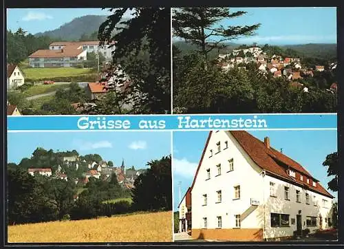 AK Hartenstein / Mittelfranken, Gasthof-Metzgerei Goldenes Lamm