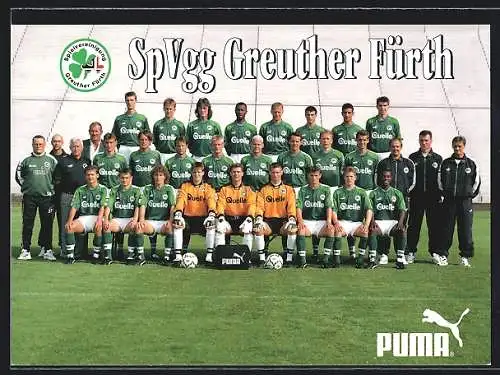 AK Fürth / Bayern, Fussball-Verein SpVgg Greuther Fürth, Puma Reklame