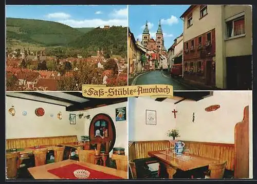 AK Amorbach /Odw., Gasthaus Fass-Stüble R. & M. Albert, Abteigasse 27