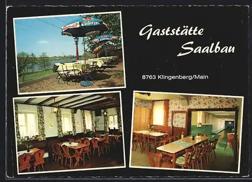 AK Klingenberg /Main, Gasthaus Saalbau, Wilhelmstrasse 124