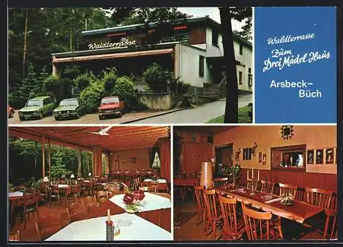 AK Arsbeck-Büch, Waldterrasse Zum Drei Mädel Haus