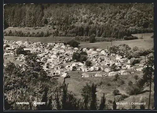 AK Kirchzell i. Odenwald, Blick auf den Campingplatz Camping Haupt aus der Vogelschau