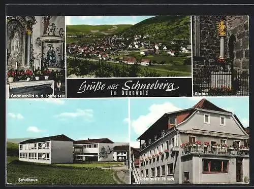 AK Schneeberg /Odenwald, Gasthof-Pension zum Hirsch, Bes. Reinhold Keller