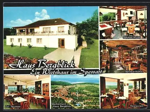 AK Erlenbach / Main, Gaststätte Haus Bergblick, Inh. Elisabeth Kempf, Mechenharder Str. 201