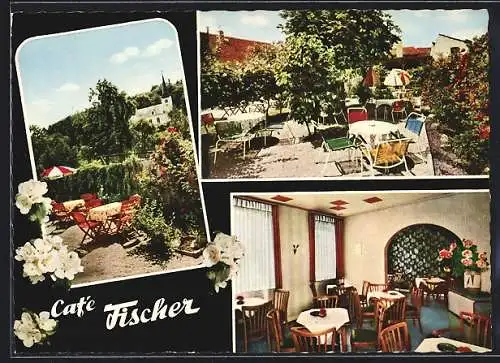 AK Jugenheim /Bergstrasse, Café und Konditorei Fischer