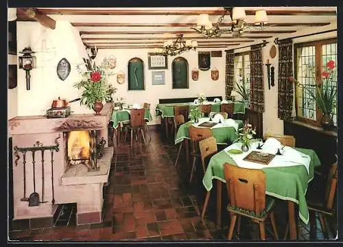 AK Erbach /Odw., Hotel-Restaurant Odenwälder Bauern- und Wappenstube, Schlossgraben 30