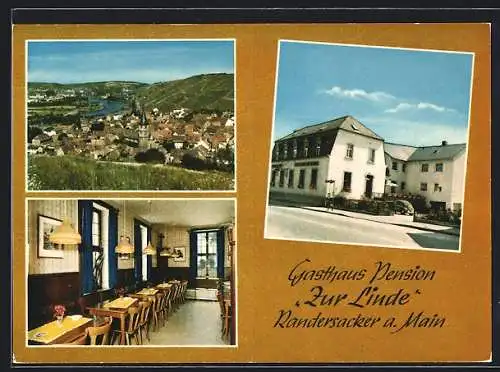 AK Randersacker a. Main, Gasthaus und Hotel-Pension zur Linde