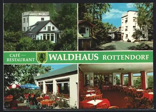 AK Rottendorf, Cafè-Restaurant in vier Ansichten