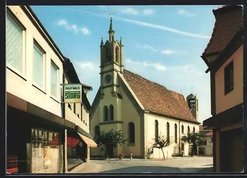 AK Uffenheim, Kirche und Kaufhaus Storgs