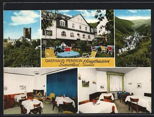 AK Sauerthal /Taunus, Gasthaus und Hotel-Pension Hengstmann