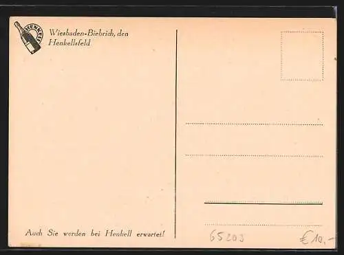 AK Wiesbaden, Sektkellerei Henkell & Co., Blick in den Ehrenhof