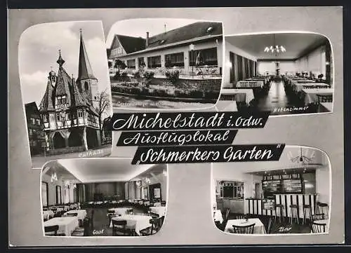 AK Michelstadt, Gaststätte Schmerkers Garten, Inh. Emil Schlörit