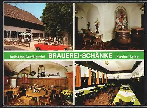 AK Aying /Obb., Gasthaus Brauerei-Schänke von Fam. Schoppel