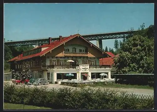 AK Mühltal-Weyarn /Obb., Hotel und Gasthof Bruckmühle von Max Fischer
