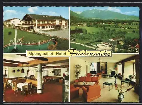 AK Benediktbeuern, Alpengasthof und Hotel Friedenseiche