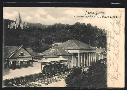 AK Baden-Baden, Konversationshaus und Schloss Solms