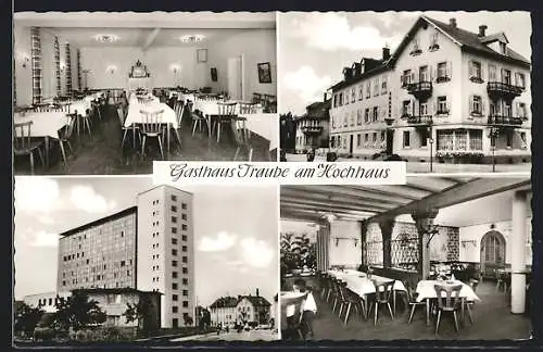 AK Baden-Baden, Gasthaus Traube, Innenansichten
