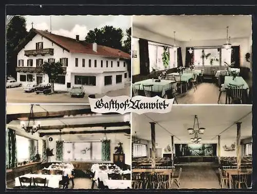 AK Grosshartpenning /Holzkirchen, Der Gasthof Neuwirt mit Speise- und Festsaal