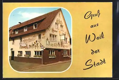 AK Weil der Stadt, Ansicht Gasthof zum Stern