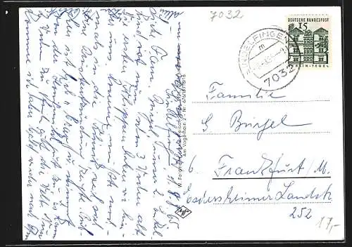 AK Sindelfingen-Goldberg, Neubausiedlung, Aussichtsturm, Goldberg-Schule, Minigolfplatz