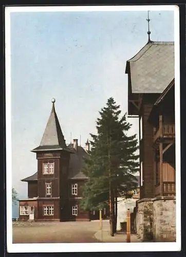 AK Rehefeld i. Erzg., Jagdschloss mit Gästeheim