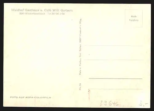 AK Niederhaverbeck, Waldhof Gasthaus u. Café Willi Garbers
