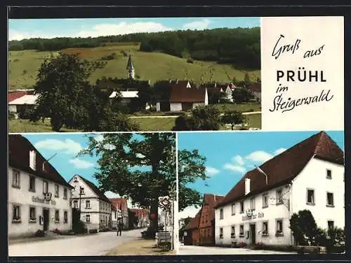 AK Prühl im Steigerwald, Gasthaus zur Rose, Bes. Konrad Kleinlein