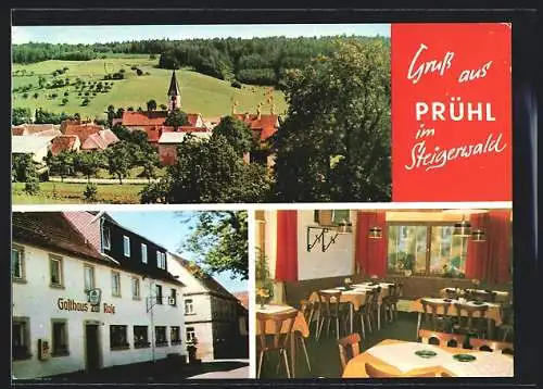 AK Prühl im Steigerwald, Gasthaus und Pension zur Rose, Bes. Konrad Kleinlein