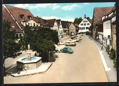 AK Gräfenberg /Fränk. Schweiz, Marktplatz mit geparkten Autos, VW Käfer