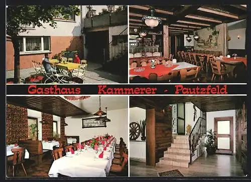 AK Pautzfeld, Gasthof-Pension Kammerer mit Innenansicht