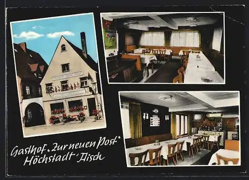 AK Höchstadt /Aisch, Gasthof Zur neuen Post, Pächter K. Leidhardt