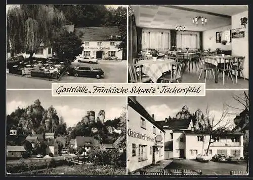 AK Tüchersfeld-Pottenstein, Gaststätte Fränkische Schweiz, Bes. Familie Gröschel