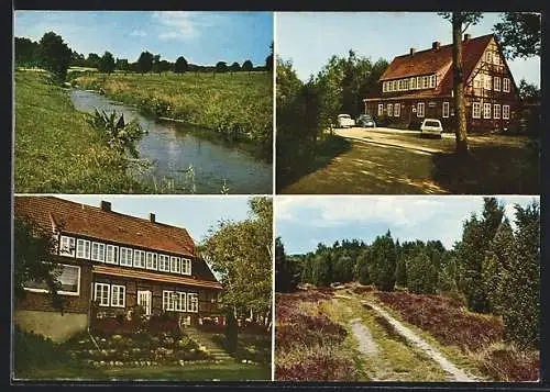 AK Hützel /Lüneburger Heide, Gasthaus und Pension Grunwald