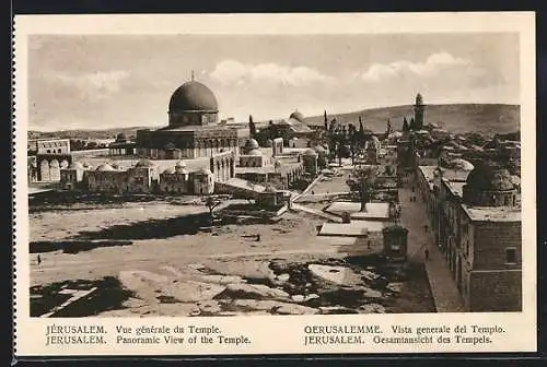 AK Jerusalem, Gesamtansicht des Tempels