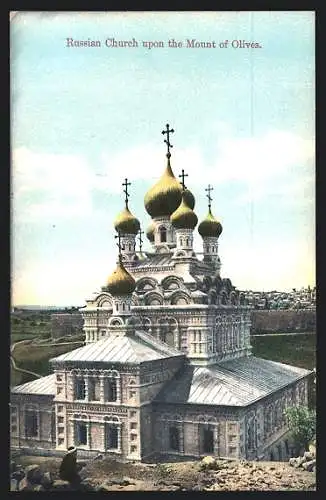 AK Jerusalem, Russ. Kirche auf dem Ölberg