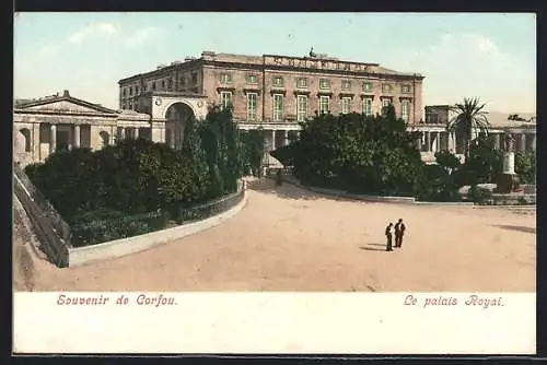 AK Corfou, le Palais Royal