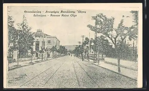 AK Salonique, Avenue Reine Olga