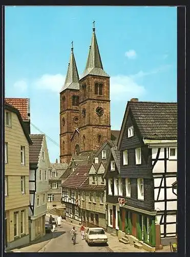 AK Schwelm i. W., Kölner Strasse mit Christuskirche