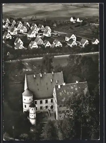 AK Wertingen, Schloss mit Mäzenbach-Siedlung