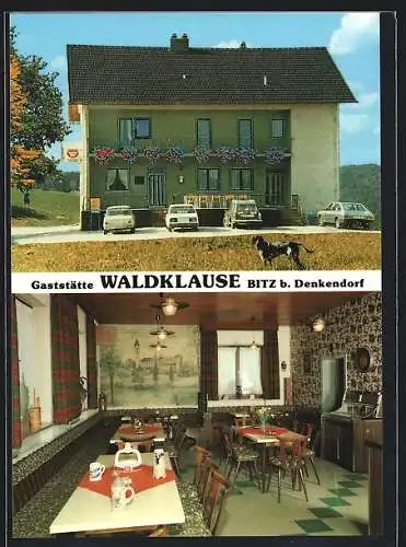AK Bitz bei Denkendorf, Gaststätte Waldklause, Bes. Familie Königer, Hauptstrasse 3