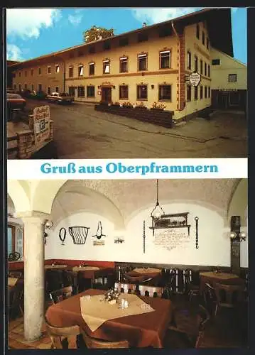AK Oberpframmern, Hotel-Gasthof Alter Wirt, Bes. Familie Bockmaier