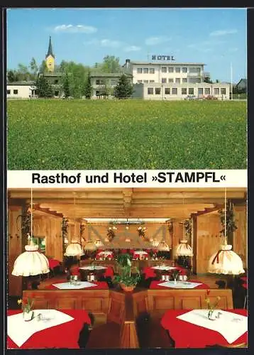 AK Alleshausen /Obb., Rasthof und Hotel Stampfl, Wilh.-Löhe-Strasse 1
