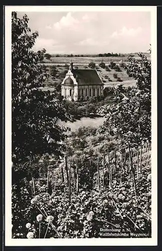 AK Rottenburg a. N., Wallfahrtskirche Weggental im Sonnenschein