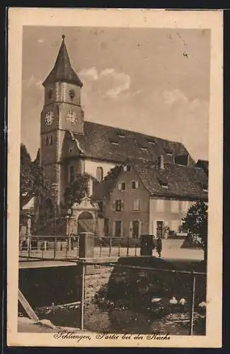 AK Schliengen, Partie bei der Kirche