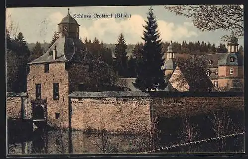 AK Crottorf /Rhld., Blick auf das Schloss