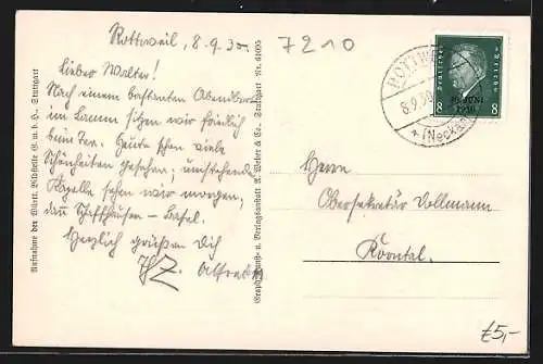 AK Rottweil, Inneres der Lorenzkapelle