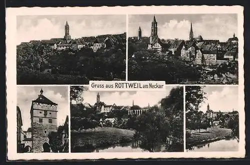 AK Rottweil, Ansichten aus der Stadt