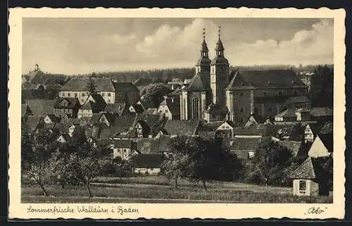 AK Walldürn i. Baden, Wallfahrt z. hl. Blut, Blick auf die Kirche